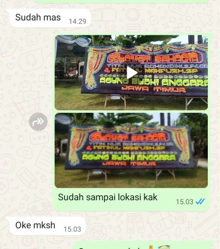 Pengiriman Papan Bunga Jatireja Compreng