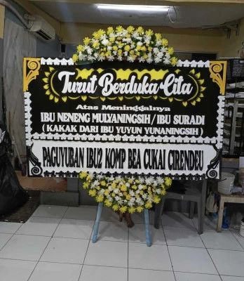 Papan Bunga di Jatireja Compreng